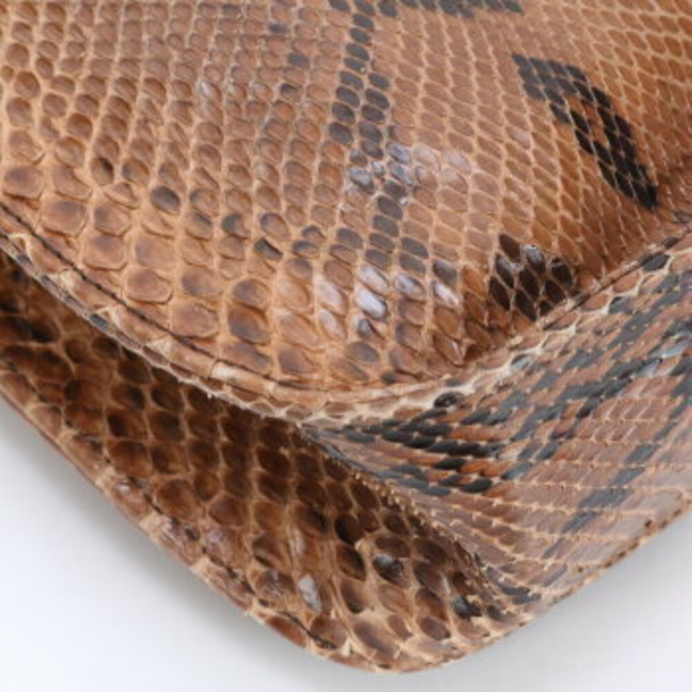 Prada Python leather shoulder bag tote - image 7